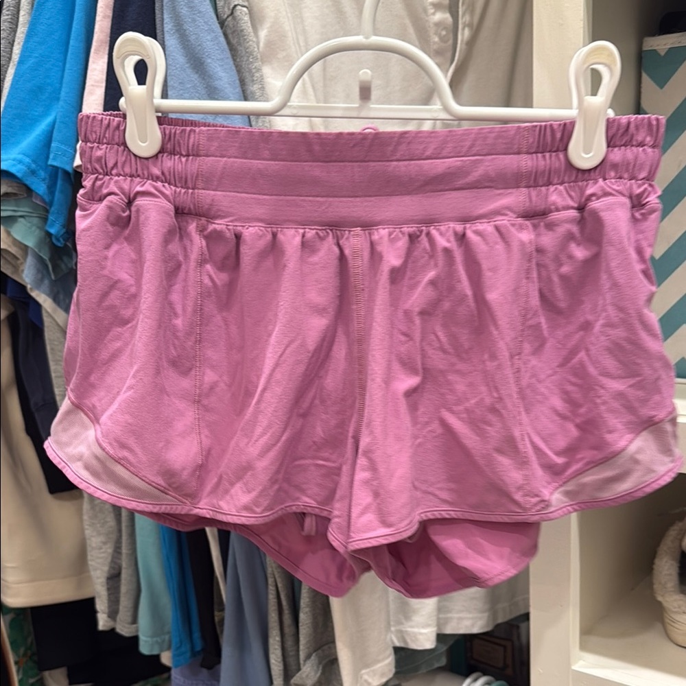 Lululemon Athletica Pink Athletic Shorts Lightweight Moisture-Wicking
